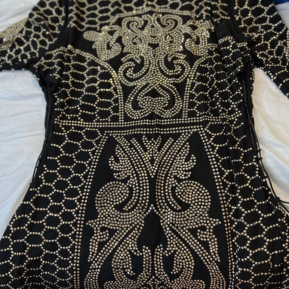 Super cute black midi dress size 2X for a birthday or just a night out!!